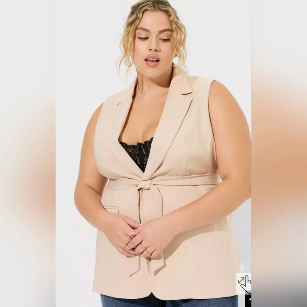 Torrid Studio Blazer Vest - Picture 2 of 7